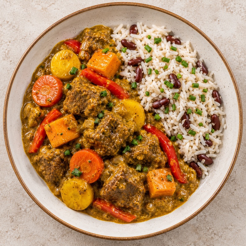 Caribbean beef curry - ONE SIZE